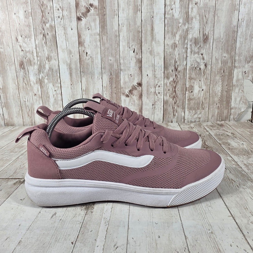 Vans UltraRange Rapidweld Mauve Pink White Sneakers Womens 10 Mens 8.5 721356